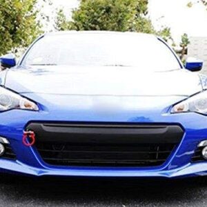 Xotic Tech JDM Sport Track Racing Style CNC Aluminum Screw-on Tow Hook Front Rear Bumper Compatible with Scion FR-S or Toyota 86 or Subaru BRZ Impreza WRX STi (Red)