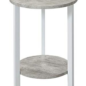 Convenience Concepts Graystone 31 inch 2 Tier Plant Stand, Faux Birch/White