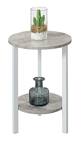 Convenience Concepts Graystone 31 inch 2 Tier Plant Stand, Faux Birch/White