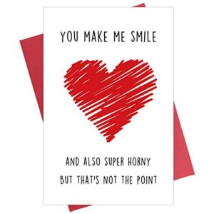 naughty anniversary card, love card, sexy card for boyfriend husband, girlfriend raunchy gift, valentine's day card