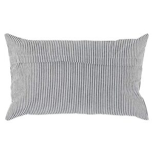 DII Throw Pillow Cover Collection Decorative Cotton Set, Black, 12x20, 4 Count