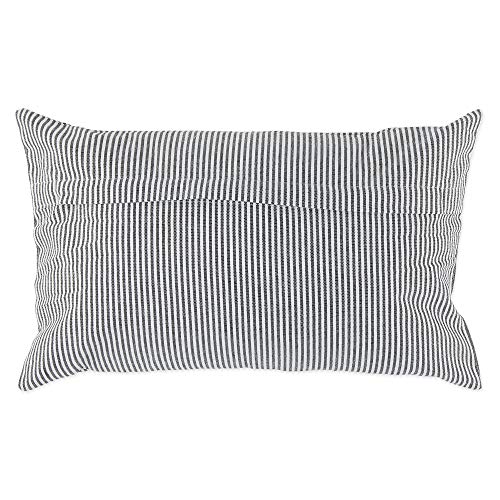 DII Throw Pillow Cover Collection Decorative Cotton Set, Black, 12x20, 4 Count