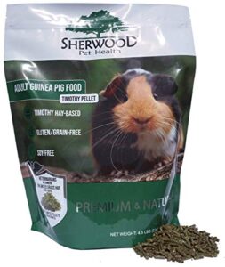 sherwood pet health adult guinea pig food measured timothy pellet (4.5 pound)