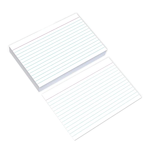 Home Advantage Ruled White Index Cards, File Note Cards (4-x-6-inch)
