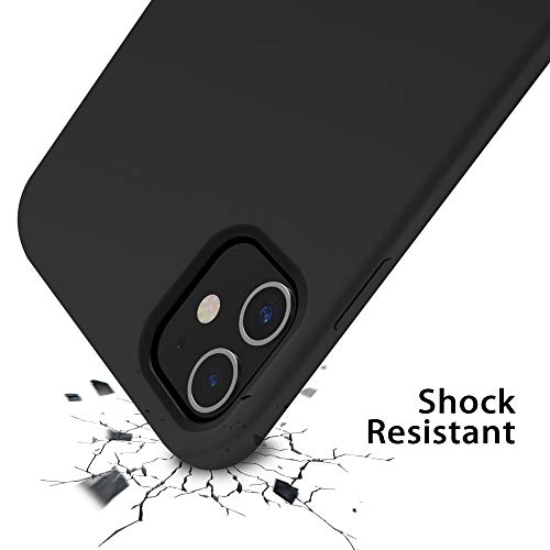 OTOFLY iPhone 11 Case,Ultra Slim Fit iPhone Case Liquid Silicone Gel Cover with Full Body Protection Anti-Scratch Shockproof Case Compatible with iPhone 11 (Black)