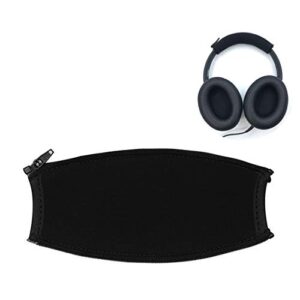 qc3 headband cover replacement headband protector with zippe for bose soundtrue ae2 oe1 oe2 qc3 headphones replacement headband cushion pad repair parts/easy diy (black + no tool needed)