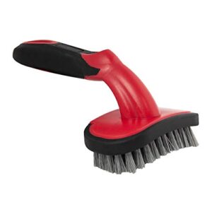 barrett-jackson wheel and tire bristle brush with soft grip handle