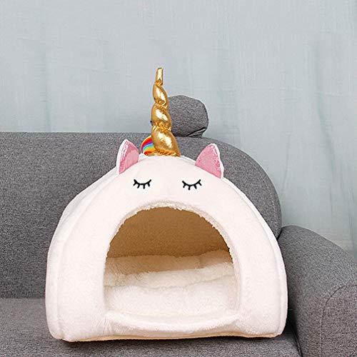 POPETPOP Guinea Pig House Cartoon Pet House Soft-Warm Hamster House Funny Rabbit House for Guinea Pig Hamster Rabbit Small Animal