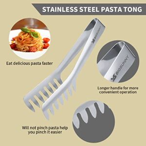 MSY BIGSUNNY 2 Pack Pasta Tong, Stainless Steel Food Tong Serving Tong, Spaghetti Tong