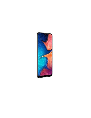 Samsung Galaxy A20 (32GB, 3GB RAM) 6.4" Super AMOLED, Fast Charge 4000mAh Battery, US & Global 4G LTE GSM Factory Unlocked A205G - International Model (Black, 32GB + 32GB SD Bundle (Single SIM))