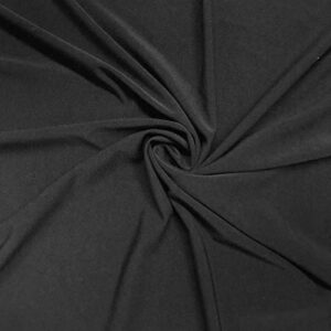 ity fabric | 10 yard continuous | jersey spandex knit | 2-way stretch | 60" wide (black, 10 yards)