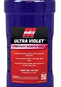 Malco Ultra Violet Premium Wash'n Wax – Best 2-in-1 Car Wash and Wax/Cleans and Provides A Durable, High-Gloss Shine in One Fast and Easy Step / 64Oz. (107164)