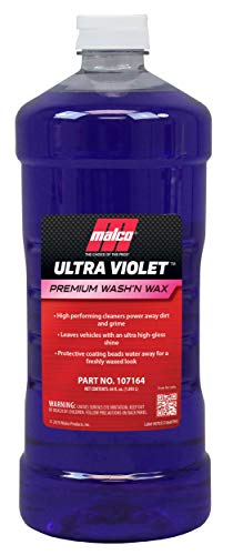 Malco Ultra Violet Premium Wash'n Wax – Best 2-in-1 Car Wash and Wax/Cleans and Provides A Durable, High-Gloss Shine in One Fast and Easy Step / 64Oz. (107164)