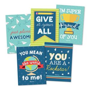 25 School Lunch Box Notes For Kids, Inspirational Motivational Cards For Boys Girls From Mom, Encouraging for Student Children Teens, Thinking of You Positive Affirmations Encouragement Lol Fun Love