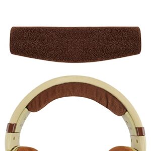 geekria velour headband pad compatible with sennheiser hd598 hd598se hd598cs hd595 hd569 hd559 hd558 hd555 hd518 hd515 game one pc360 pc373d headphone replacement headband/headband cushion (brown)