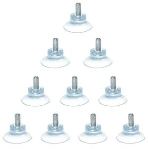 magic&shell 10pcs 3.5cm transparent pvc strong suction cup with m6 screw replacement parts for glass table top