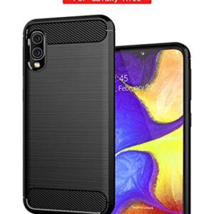 Muokctm Samsung Galaxy A10E Case, with Tempered Glass Screen Protector, Slim Soft TPU Protective Rubber Bumper Case Cover for Samsung Galaxy A10E Phone (Black)