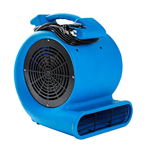 Mounto 2-Speed 1/2HP 2200CFM Air Mover Floor Carpet Dryers (Blue)