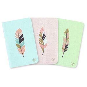 pocket-sized gratitude journals - freedom set (manage stress & anxiety, mental health support, self-care checklist, prompts, 3.5" x 5.5", 36 pages)