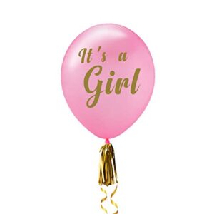 Baby Shower Decorations for Girl,Girl Baby Shower Balloons, Its a Girl Sash for Baby Shower