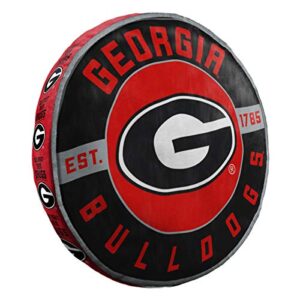 the northwest company ncaa georgia bulldogs round cloud pillow, 15", team colors