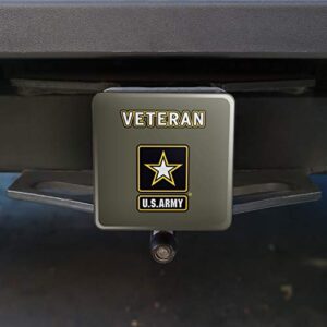 U.S. Army Veteran Logo Tow Trailer Hitch Cover Plug Insert