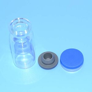 10ml Glass Bottle with lid. Transparent Vial (B-10Pcs)