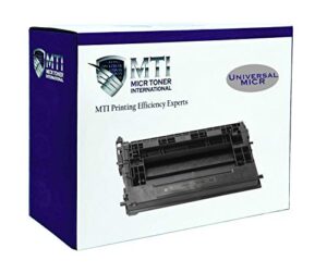 mti 37a micr replacement for hp 37a cf237a | hp laser printers m607 m608 m609 m631 m632 m633 | universal magnetic ink check printing cartridge