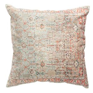 Creative Co-Op Creative Co-Op Cotton Distressed Print Pillow, Multicolor