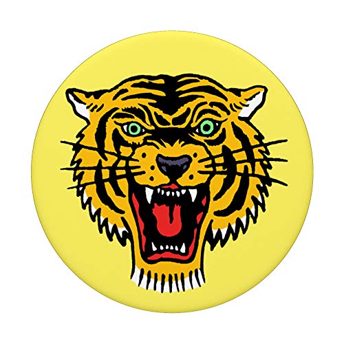 Tiger Japanese Tattoo Style PopSockets PopGrip: Swappable Grip for Phones & Tablets