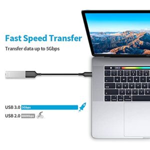 USB C OTG Adapter, USB C to USB Adapter for Samsung Galaxy S9/S10/S20/S21/S21+ Note 10/10+/20 Ultra, Thunderbolt 3 to USB 3.0 Female On The Go Cable Compatible with MacBook Pro/Air 2020 iPad Pro 2020