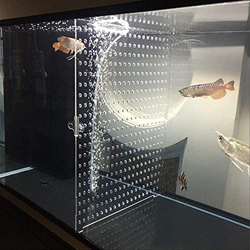 ONE Set of DIY Designed Clear Easy to Bent Cut and Assemble for Most Fish Tanks (Suction Cups are Included)