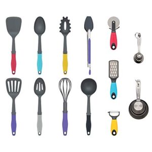 frigidaire 11fftool03 readycook utensils, 19-piece, grey, 19 pieces