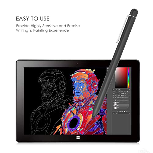 Pen for Microsoft Surface Pro 9/8/7, Stylus Pen Compatible with Surface Book 3/Laptop 4/Studio 2, Surface Go 3/2/1, Surface 3, Palm Rejection, 1024 Pressure Sensitivity(Black)