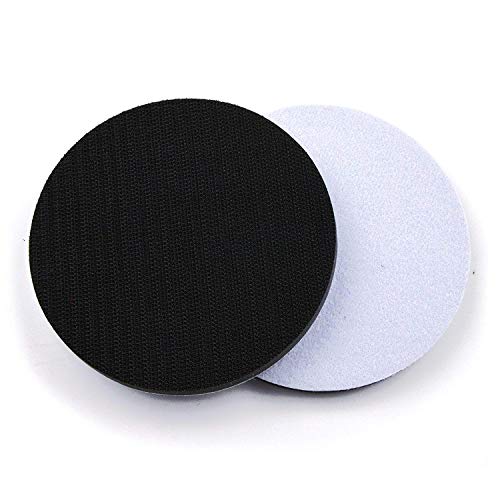 5 Pack 5 Inch Soft Density Interface Pads Hook and Loop 5" Sponge Cushion Buffer Backing Pad (Set of 5)