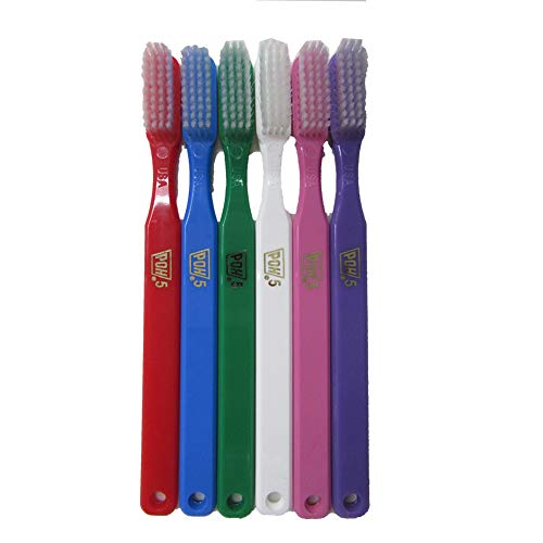 POH POH Adult 4-Row Supersoft #5 Toothbrush 6 Pack