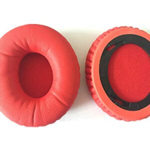 Replacement Ear Pads Cushions for Monster Beats by Dr Dre Solo HD Headphone On-Ear Headphone Replacement Ear Pad/Solo HD Ear Cushion/Ear Cups/Ear Cover/Earpads Repair Parts (Red)