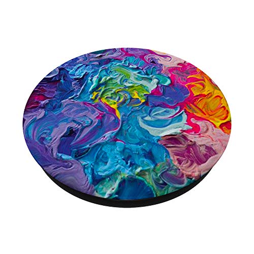 Artist Palette Paint Abstract Bright Colors Design PopSockets Swappable PopGrip