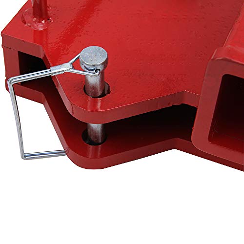 Hodenn 2 inch Forklift Hitch Receiver Dual Pallet Fork Adapter