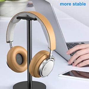 Link Dream Full Aluminum Headphone Stand Headset Holder Gaming Headset Holder with Non-Slip Silicone Earphone Stand for All Headphone Sizes (Black)