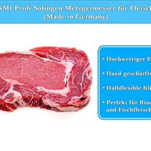 SMI – 7 inch Solingen Butcher Knife For Meat Cutting Professional Chef Knife Meat Knife Sharp Kitchen Knives Solingen Knife - Made In Germany