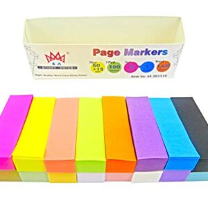 4A Sticky Notes, 0.6 x 2 Inches, Small Size,16 Colors, Self-Stick Notes, 100 Sheets/Pad,16 Pads/Pack, 4A 501516