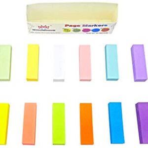 4A Sticky Notes, 0.6 x 2 Inches, Small Size,16 Colors, Self-Stick Notes, 100 Sheets/Pad,16 Pads/Pack, 4A 501516