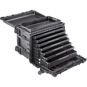 new pelican 0450 case with drawers & top tray. (6 one inch & 1 two inch drawer).