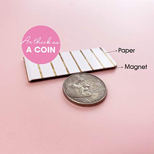 Desecraft 16Pcs Cute Magnetic Bookmarks Page Markers I Clips for Kids Woman Man Teacher Students Reading Planner Book Lovers School Office