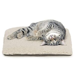 SmartyKat Crinkle Cloud Plush Cat Bed, Machine Washable - Cream, One Size