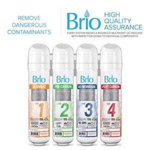 Brio Commercial Grade Bottleless Ultra Safe Reverse Osmosis Drinking Water Filter Water Cooler Dispenser-3 Temperature Settings Hot, Cold & Room Water - UL Approved – Point of Use