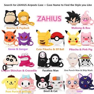 ZAHIUS Airpods Silicone Case Cool Cover Compatible for Apple Airpods 1&2 [Cartoon Series][Designed for Kids Girl and Boys] (Donald Duck)