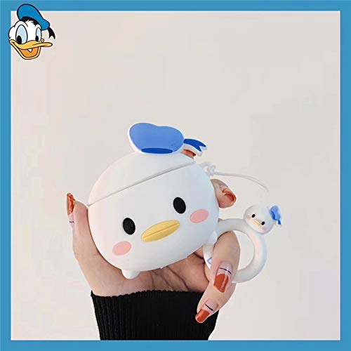 ZAHIUS Airpods Silicone Case Cool Cover Compatible for Apple Airpods 1&2 [Cartoon Series][Designed for Kids Girl and Boys] (Donald Duck)