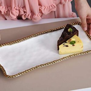 Pampa Bay Golden Salerno Medium Rectangular Tray